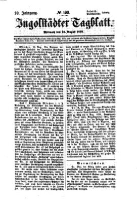 Ingolstädter Tagblatt Mittwoch 25. August 1869