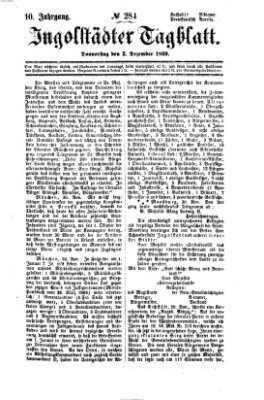 Ingolstädter Tagblatt Donnerstag 2. Dezember 1869