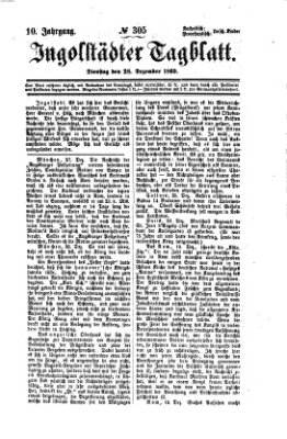 Ingolstädter Tagblatt Dienstag 28. Dezember 1869