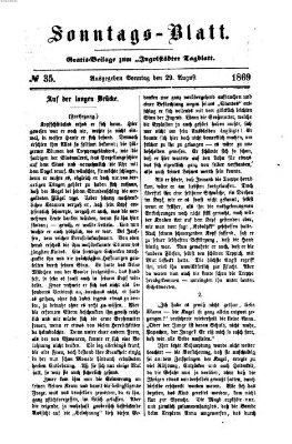 Ingolstädter Tagblatt Sonntag 29. August 1869