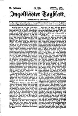 Ingolstädter Tagblatt Samstag 28. Mai 1870