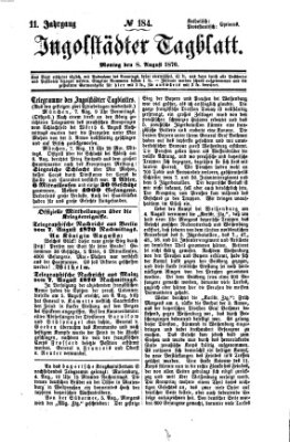 Ingolstädter Tagblatt Montag 8. August 1870