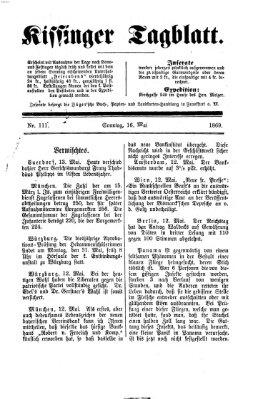 Kissinger Tagblatt Sonntag 16. Mai 1869