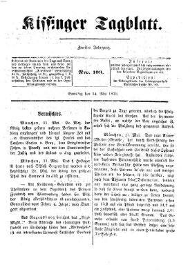 Kissinger Tagblatt Samstag 14. Mai 1870