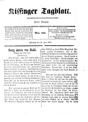 Kissinger Tagblatt Mittwoch 20. Juli 1870