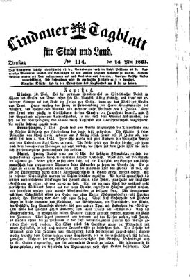 Lindauer Tagblatt für Stadt und Land Dienstag 14. Mai 1861