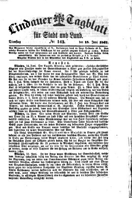 Lindauer Tagblatt für Stadt und Land Dienstag 18. Juni 1861