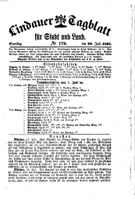 Lindauer Tagblatt für Stadt und Land Samstag 20. Juli 1861