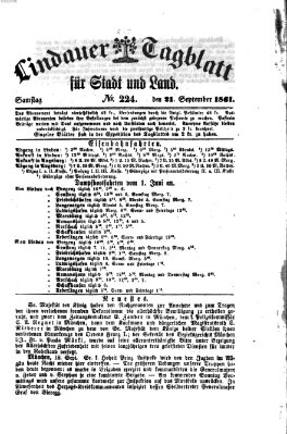 Lindauer Tagblatt für Stadt und Land Samstag 21. September 1861