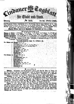 Lindauer Tagblatt für Stadt und Land Montag 14. Oktober 1861