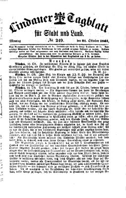 Lindauer Tagblatt für Stadt und Land Montag 21. Oktober 1861