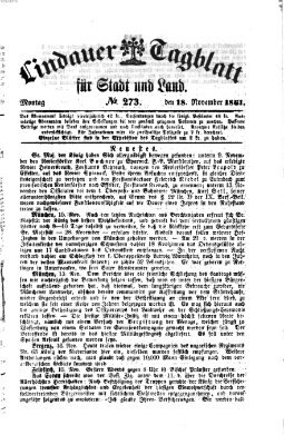 Lindauer Tagblatt für Stadt und Land Montag 18. November 1861