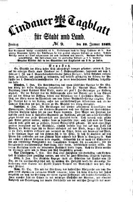 Lindauer Tagblatt für Stadt und Land Freitag 10. Januar 1862