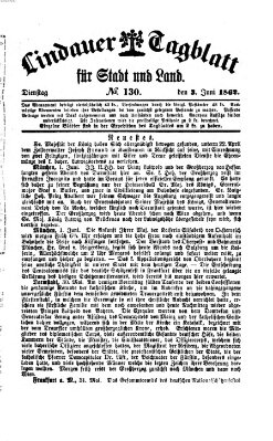 Lindauer Tagblatt für Stadt und Land Dienstag 3. Juni 1862