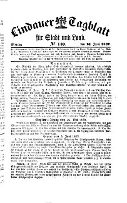 Lindauer Tagblatt für Stadt und Land Montag 16. Juni 1862