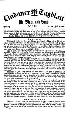 Lindauer Tagblatt für Stadt und Land Freitag 11. Juli 1862