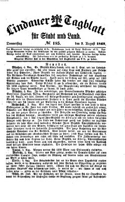 Lindauer Tagblatt für Stadt und Land Donnerstag 7. August 1862