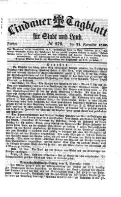 Lindauer Tagblatt für Stadt und Land Freitag 21. November 1862