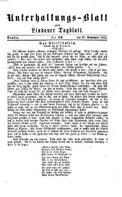 Lindauer Tagblatt für Stadt und Land Samstag 27. September 1862