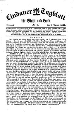Lindauer Tagblatt für Stadt und Land Mittwoch 7. Januar 1863