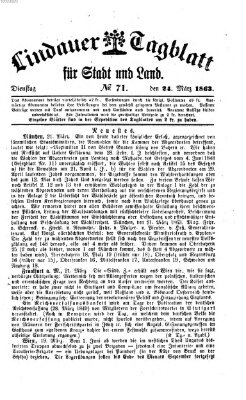 Lindauer Tagblatt für Stadt und Land Dienstag 24. März 1863