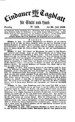 Lindauer Tagblatt für Stadt und Land Samstag 20. Juni 1863
