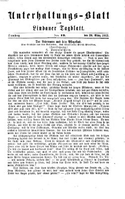 Lindauer Tagblatt für Stadt und Land Samstag 28. März 1863