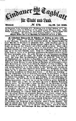 Lindauer Tagblatt für Stadt und Land Mittwoch 22. Juli 1863
