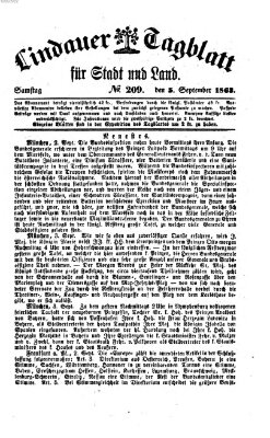 Lindauer Tagblatt für Stadt und Land Samstag 5. September 1863
