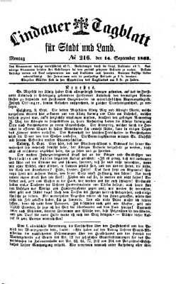 Lindauer Tagblatt für Stadt und Land Montag 14. September 1863