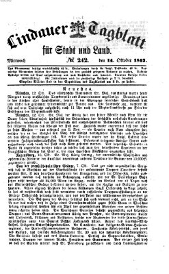 Lindauer Tagblatt für Stadt und Land Mittwoch 14. Oktober 1863