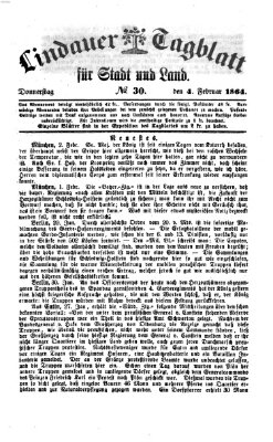 Lindauer Tagblatt für Stadt und Land Donnerstag 4. Februar 1864