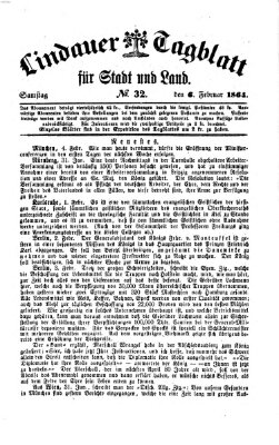 Lindauer Tagblatt für Stadt und Land Samstag 6. Februar 1864
