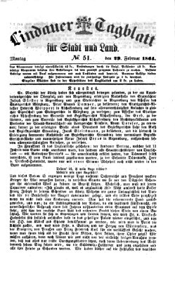 Lindauer Tagblatt für Stadt und Land Montag 29. Februar 1864