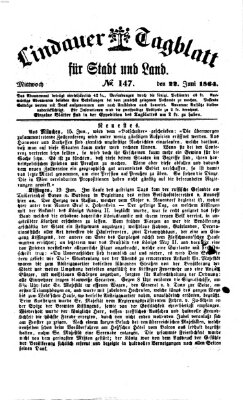 Lindauer Tagblatt für Stadt und Land Mittwoch 22. Juni 1864