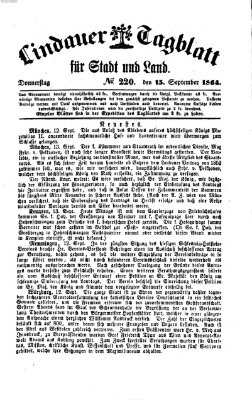 Lindauer Tagblatt für Stadt und Land Donnerstag 15. September 1864