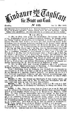 Lindauer Tagblatt für Stadt und Land Samstag 13. Mai 1865
