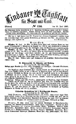 Lindauer Tagblatt für Stadt und Land Mittwoch 28. Juni 1865