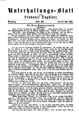 Lindauer Tagblatt für Stadt und Land Samstag 20. Mai 1865