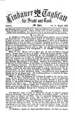 Lindauer Tagblatt für Stadt und Land Samstag 26. August 1865