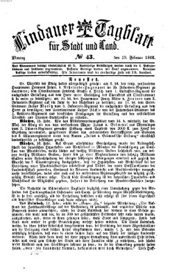 Lindauer Tagblatt für Stadt und Land Montag 19. Februar 1866