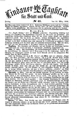 Lindauer Tagblatt für Stadt und Land Freitag 16. März 1866
