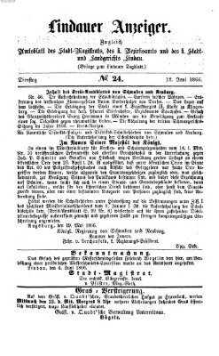 Lindauer Tagblatt für Stadt und Land Dienstag 12. Juni 1866