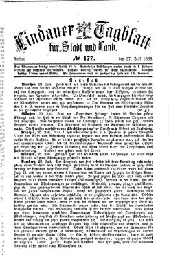Lindauer Tagblatt für Stadt und Land Freitag 27. Juli 1866