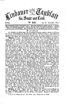Lindauer Tagblatt für Stadt und Land Freitag 21. September 1866