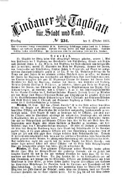 Lindauer Tagblatt für Stadt und Land Dienstag 2. Oktober 1866