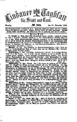 Lindauer Tagblatt für Stadt und Land Sonntag 25. November 1866