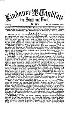 Lindauer Tagblatt für Stadt und Land Dienstag 27. November 1866