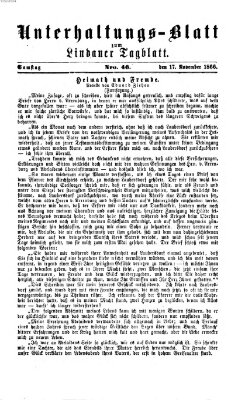 Lindauer Tagblatt für Stadt und Land Samstag 17. November 1866