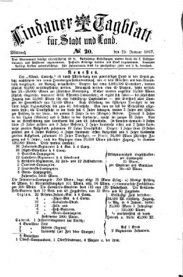 Lindauer Tagblatt für Stadt und Land Mittwoch 23. Januar 1867